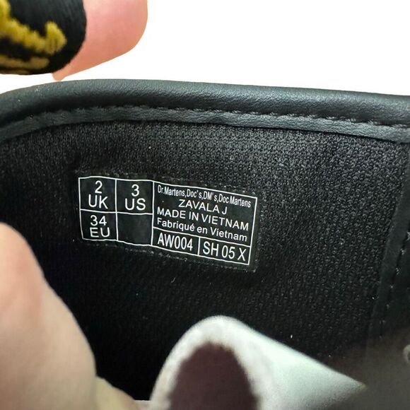 Dr. Martens Zavala Combat Boots White NEW Kids Size US 3 - Picture 7 of 8